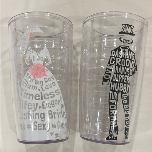 tervis Bride and Groom 16 oz. Tumblers - Picture 1 of 2